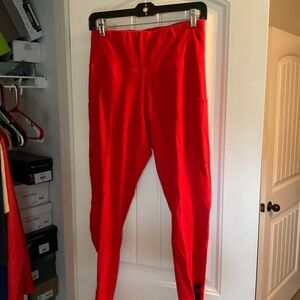 Women’s Size L New York & Company Red Leggings